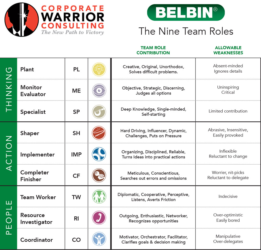 free belbin team role test